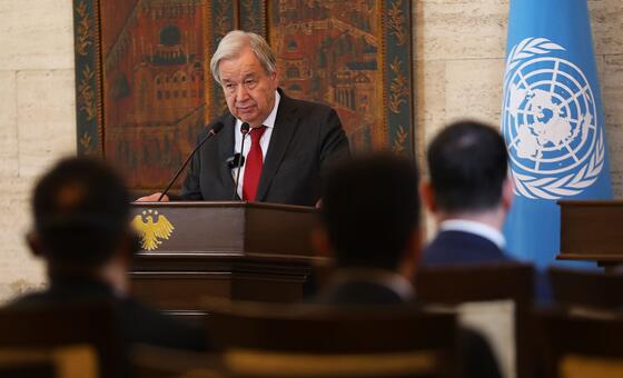 Na Síria, Guterres reforça apoio da ONU para transição política e reconstrução